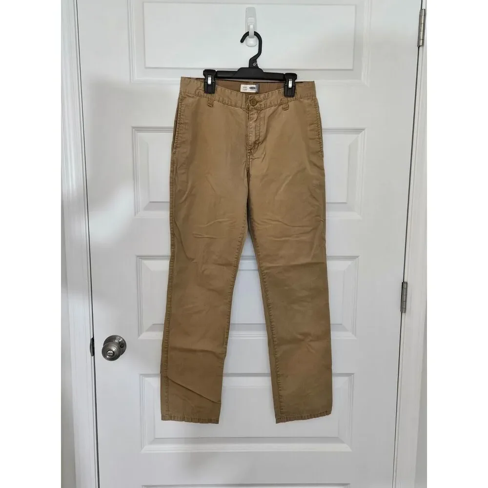 Old Navy Boys Cotton Khaki Pants Skinny Size 16